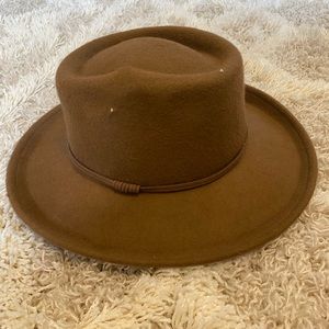 Universal Threads Brown Wool Wide Brim Hat